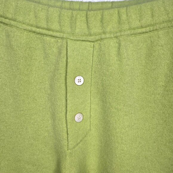 GUEST IN RESIDENCE Cashmere Pull On Everywhere Shorts Women's Small Chartreuse - Picture 2 of 7